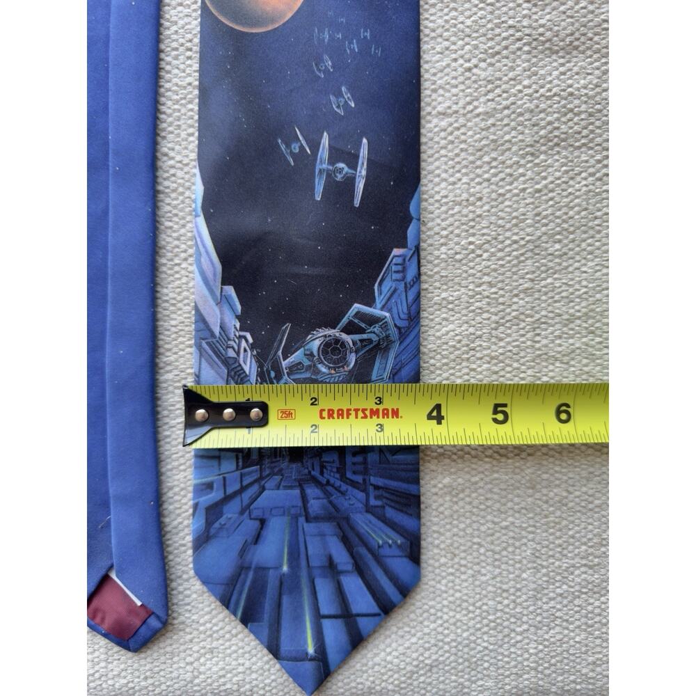 Star Wars Poster Men’s Necktie by Ralph Marlin TIE Fighter This Is The RARE ONE! - Picture 6 of 8
